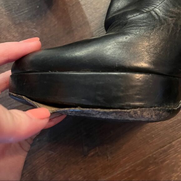 Prada Black Leather Booties - Picture 6 of 16